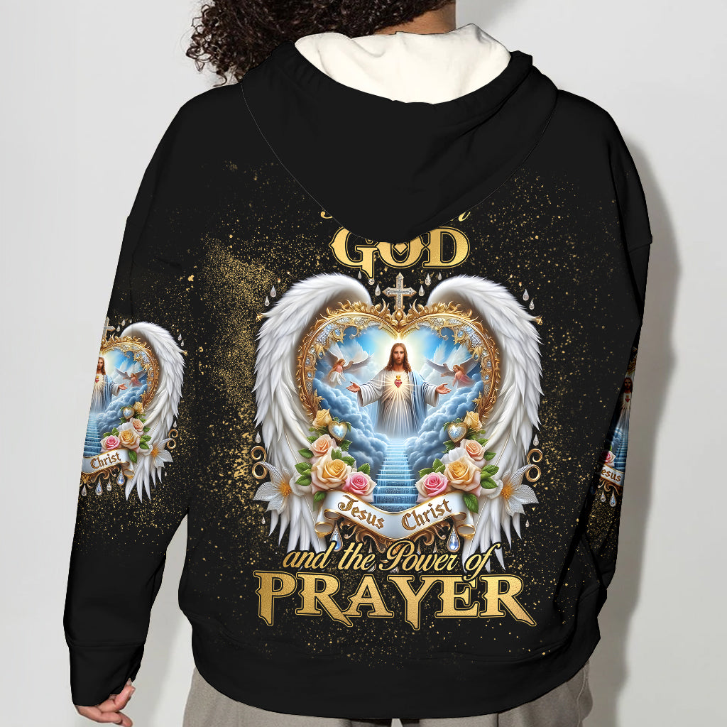 I Believe in God and the Power of Prayer - Personalized Christian All Over Shirt