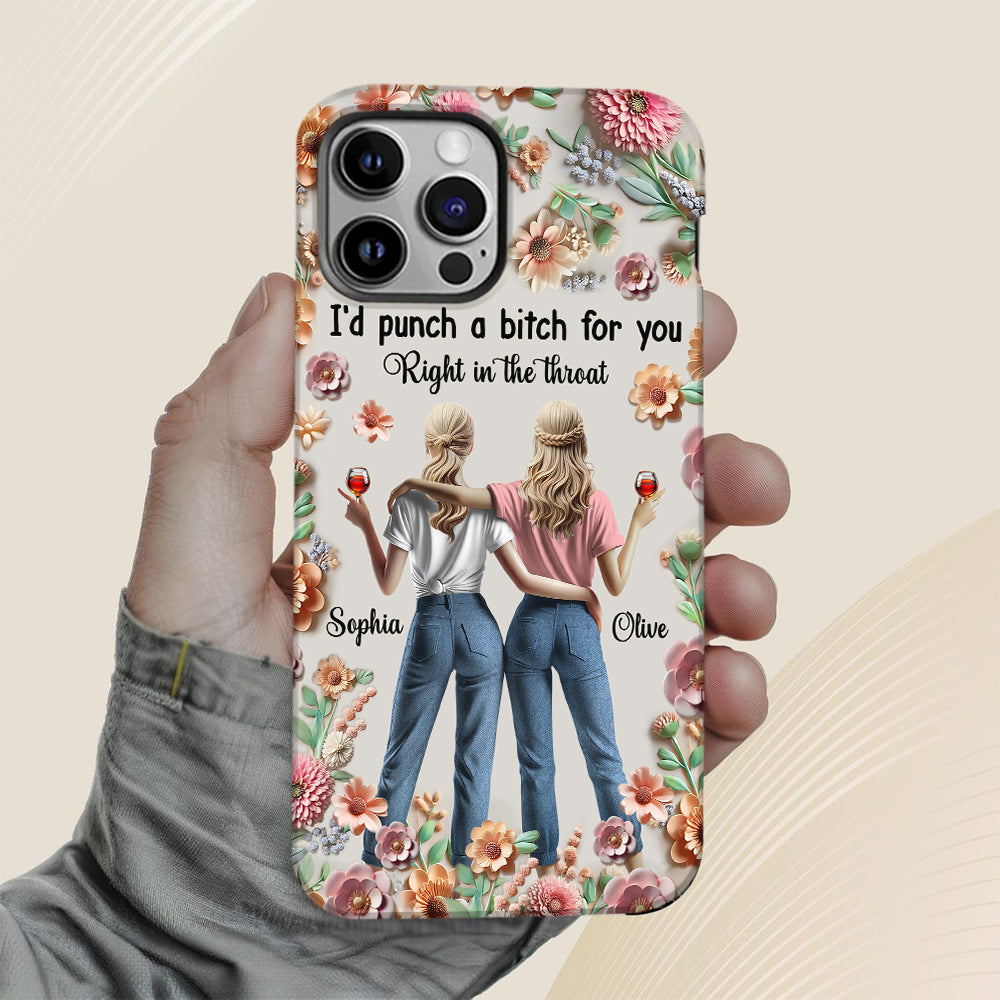 Punch Bitch Besties - Personalized Bestie Full Print Phone Case