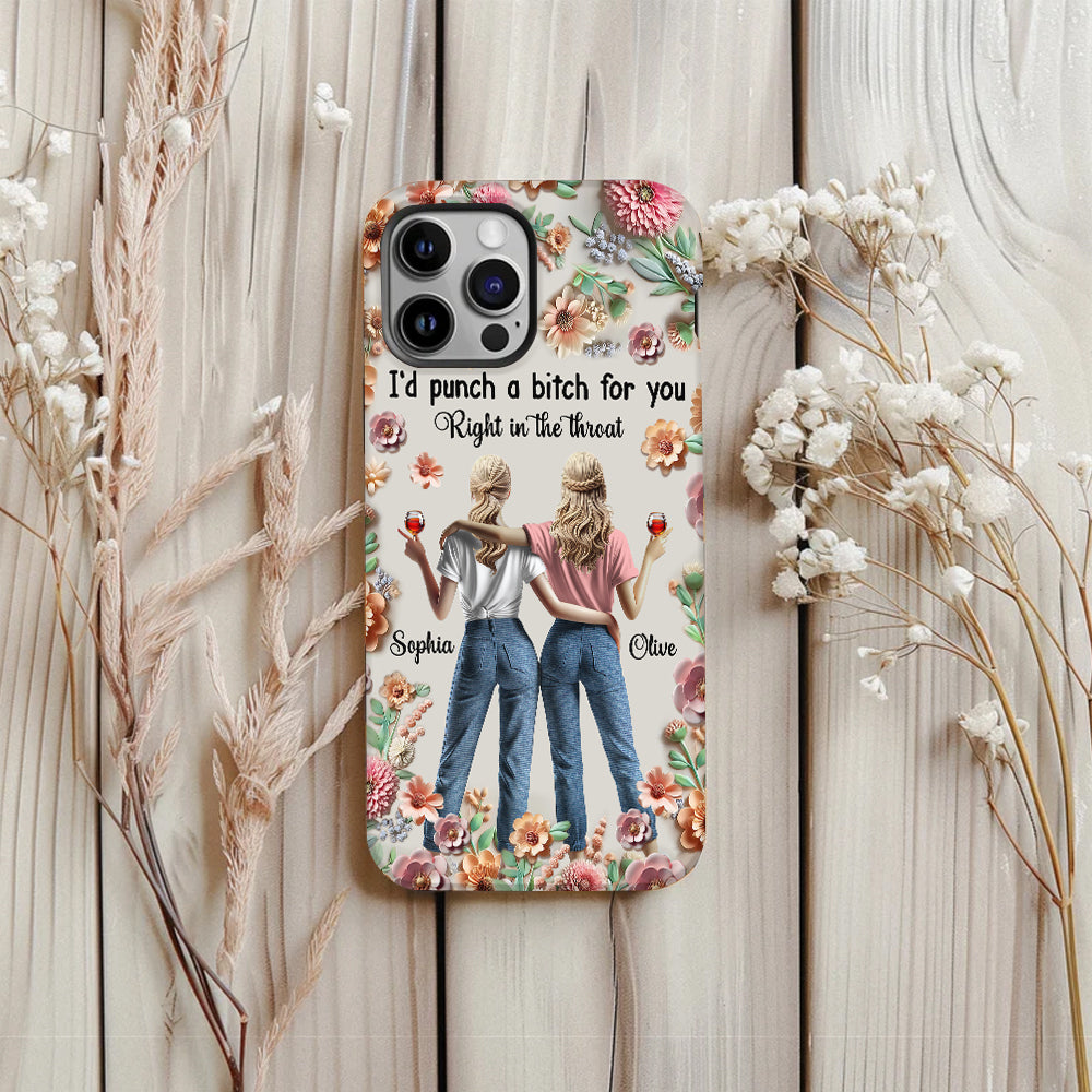 Punch Bitch Besties - Personalized Bestie Full Print Phone Case