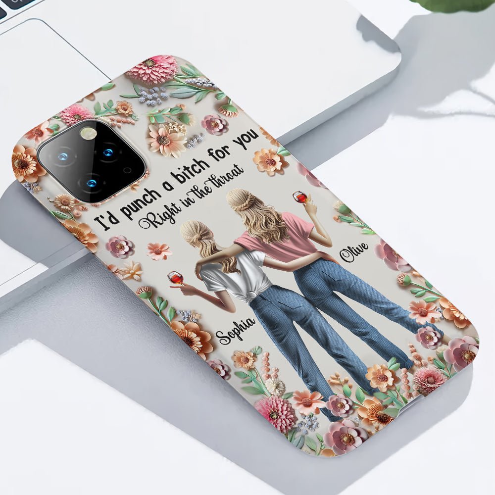 Punch Bitch Besties - Personalized Bestie Full Print Phone Case