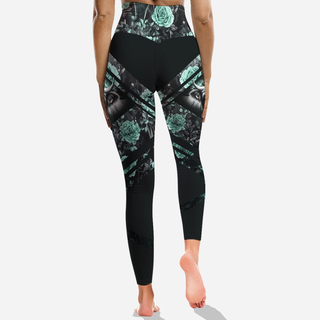 Purple Cow - Personalized Highland Cow Hoodie and Leggings