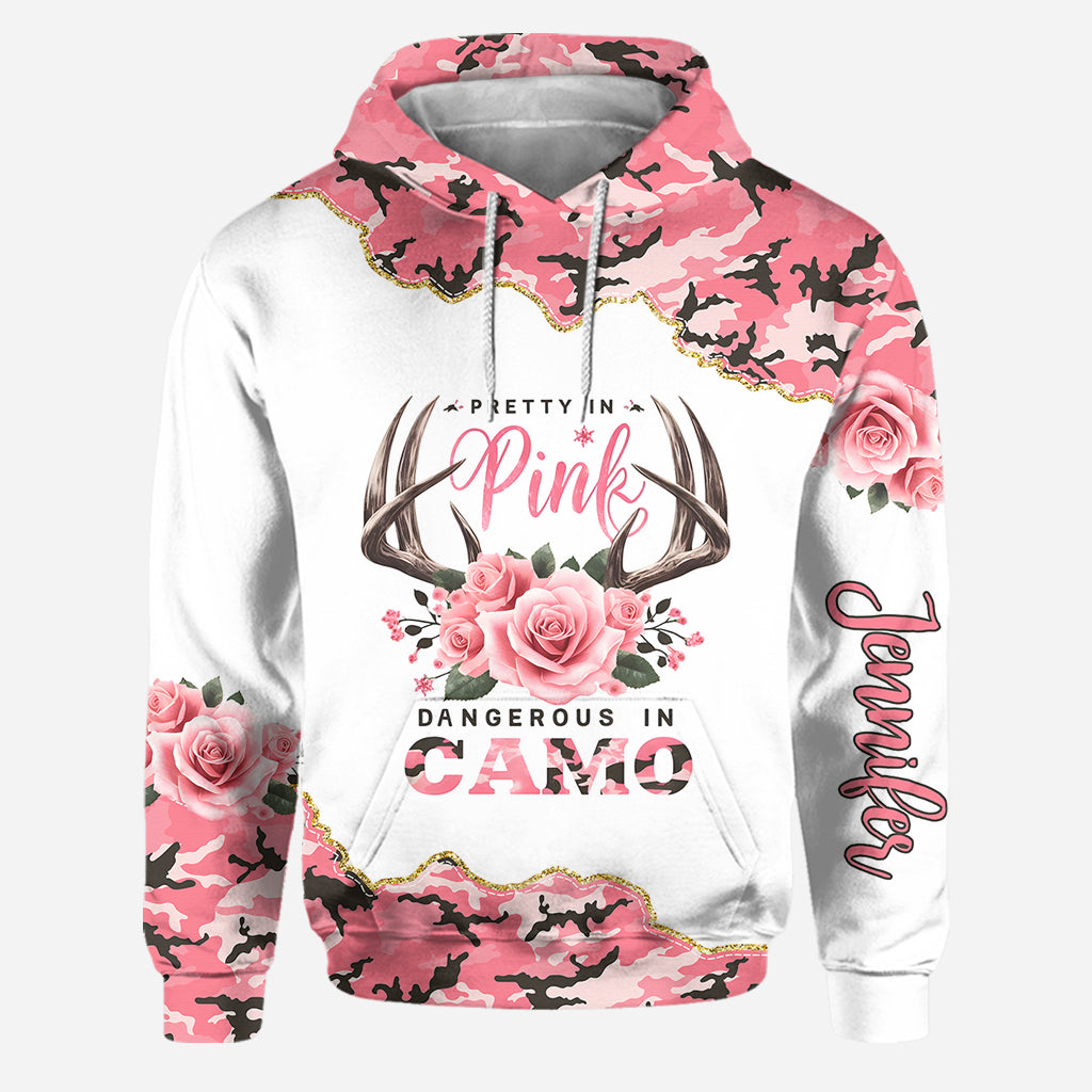 Pretty In Pink – Personalisierter Jagd-Hoodie und Leggings