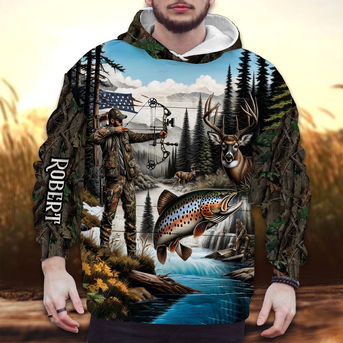 Love Hunting - Personalized Hunting All Over Shirt