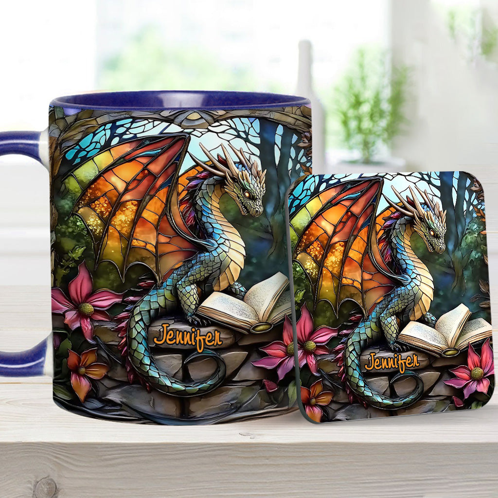 Personalisierte Tasse mit Drachenmotiv