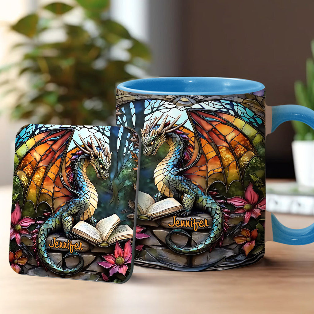 Personalisierte Tasse mit Drachenmotiv