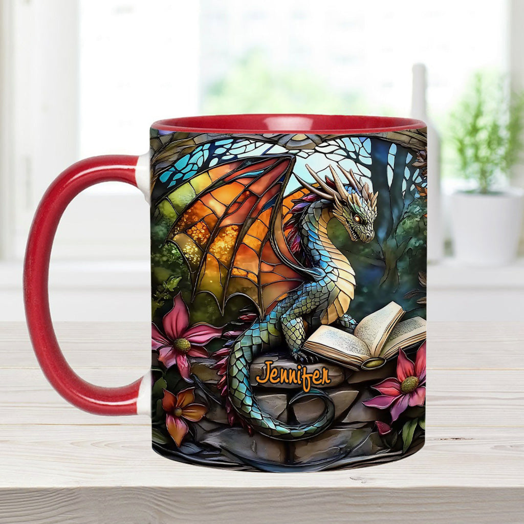 Personalisierte Tasse mit Drachenmotiv