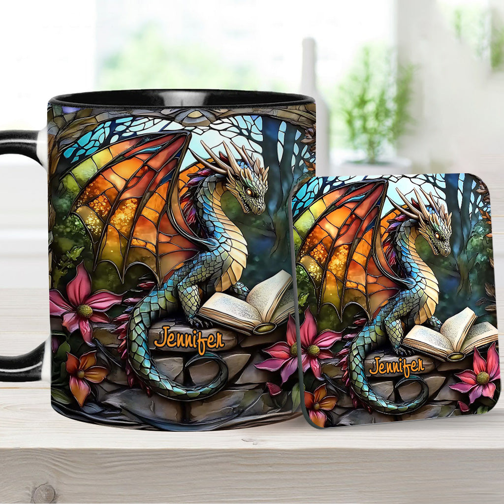 Personalisierte Tasse mit Drachenmotiv