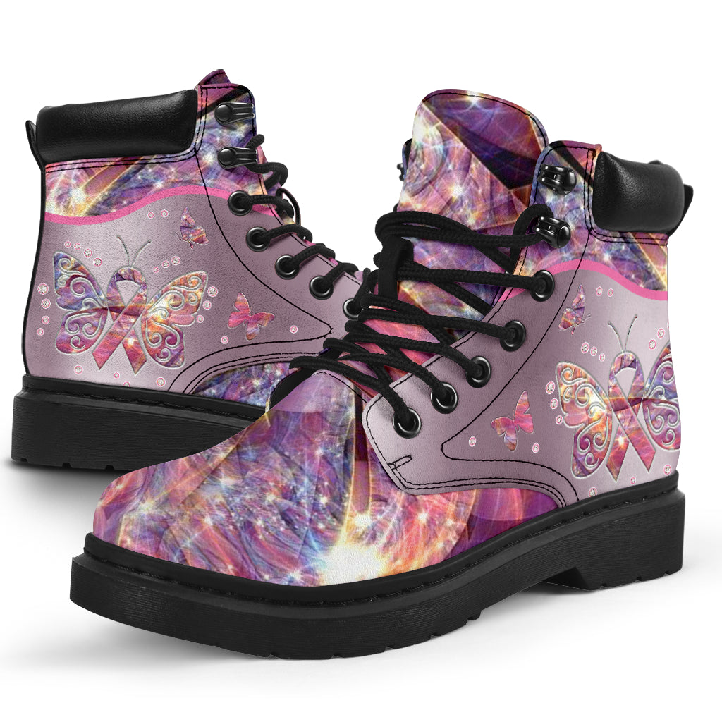 Brustkrebsbewusstsein Brustkrebsbewusstsein Ganzjahresstiefel 0622