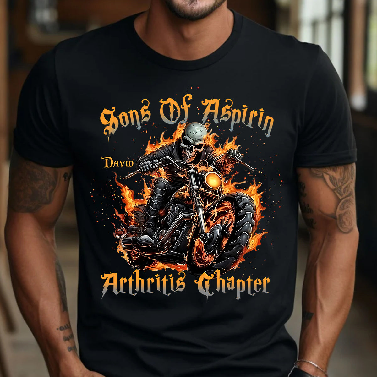 Sons Of Aspirin – Personalisiertes Biker-T-Shirt und Hoodie