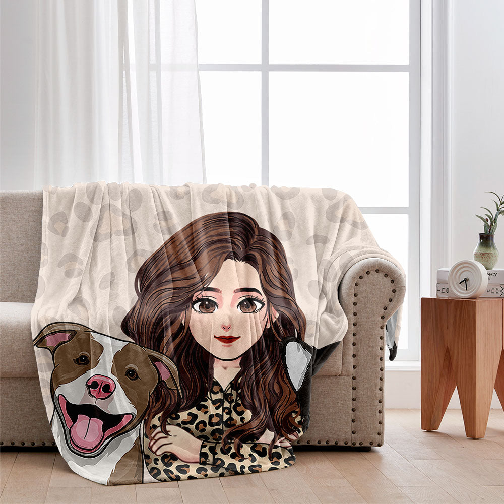 Katzenmama – Geschenk für Katzenliebhaber – Personalisierte Decke