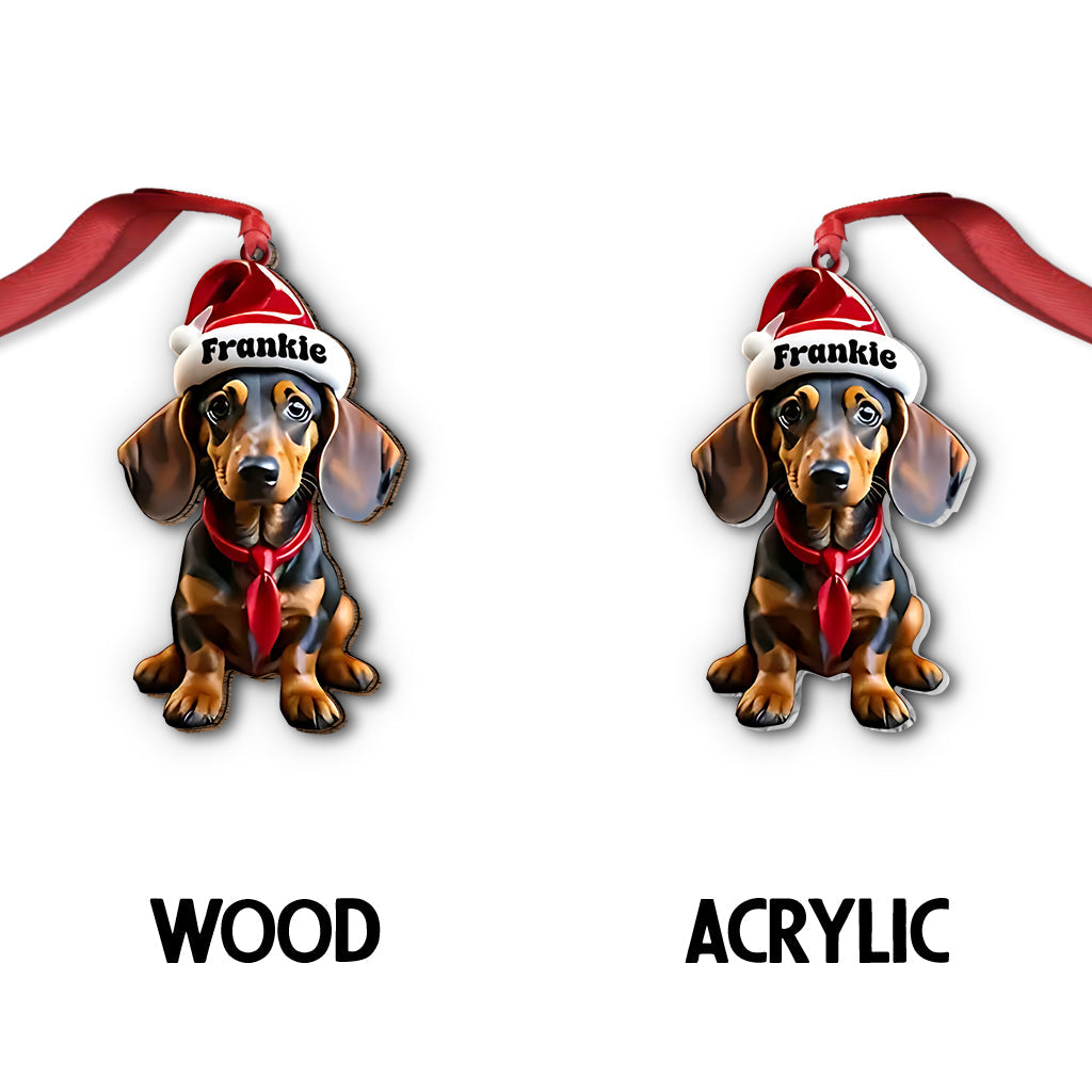 Niedlicher Dackel – personalisierter Dackel-Anhänger