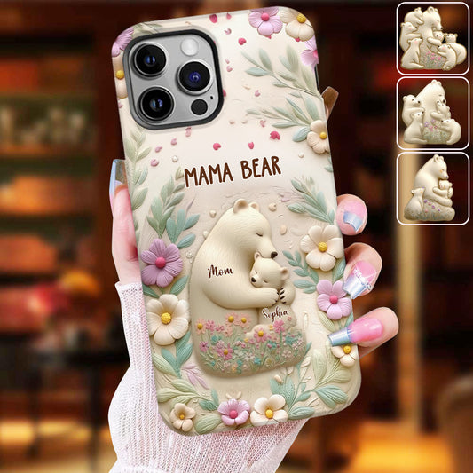 Mama Bär – Personalisierte Handyhülle mit Muttermotiv
