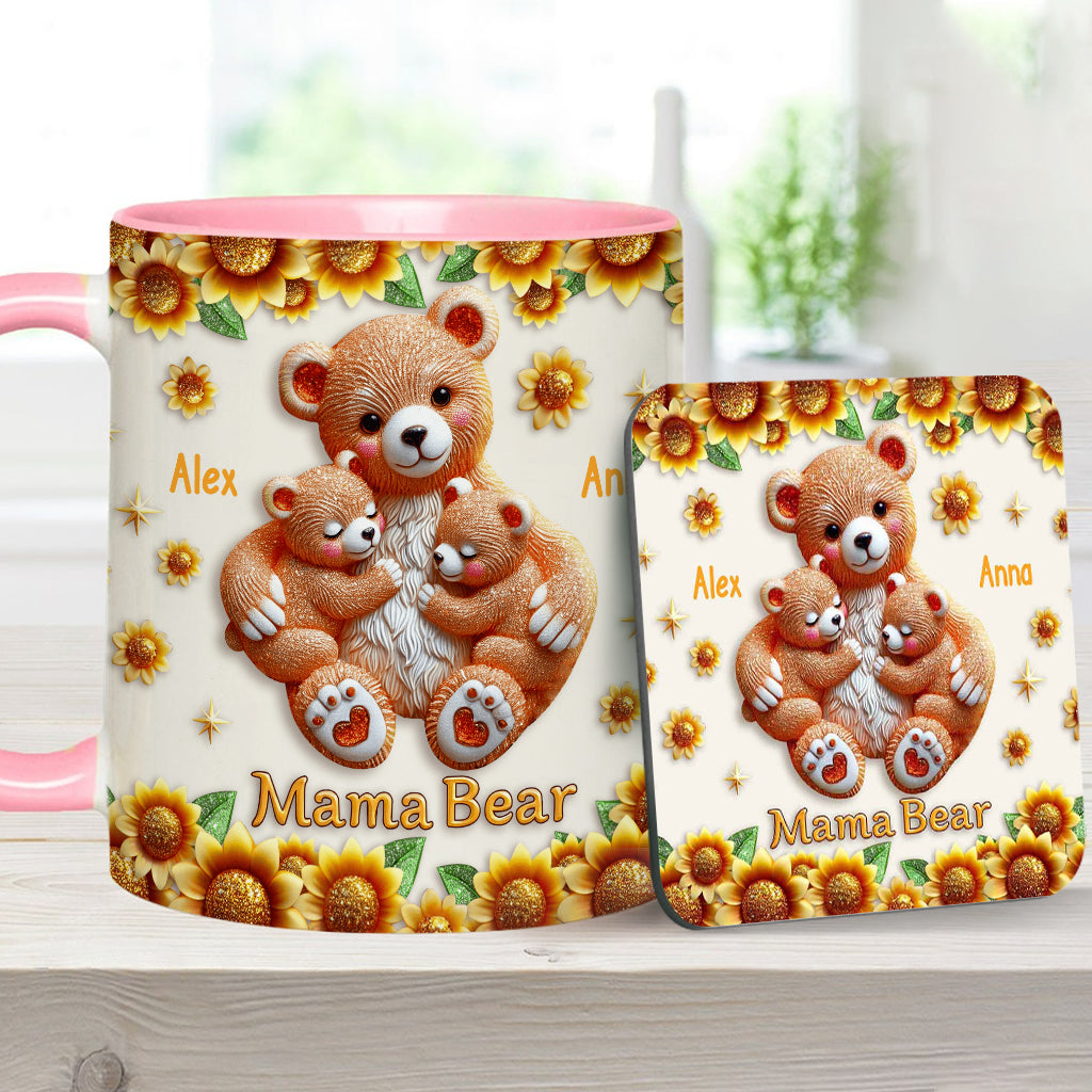 Mama Bear - Personalized Mother Accent Mug