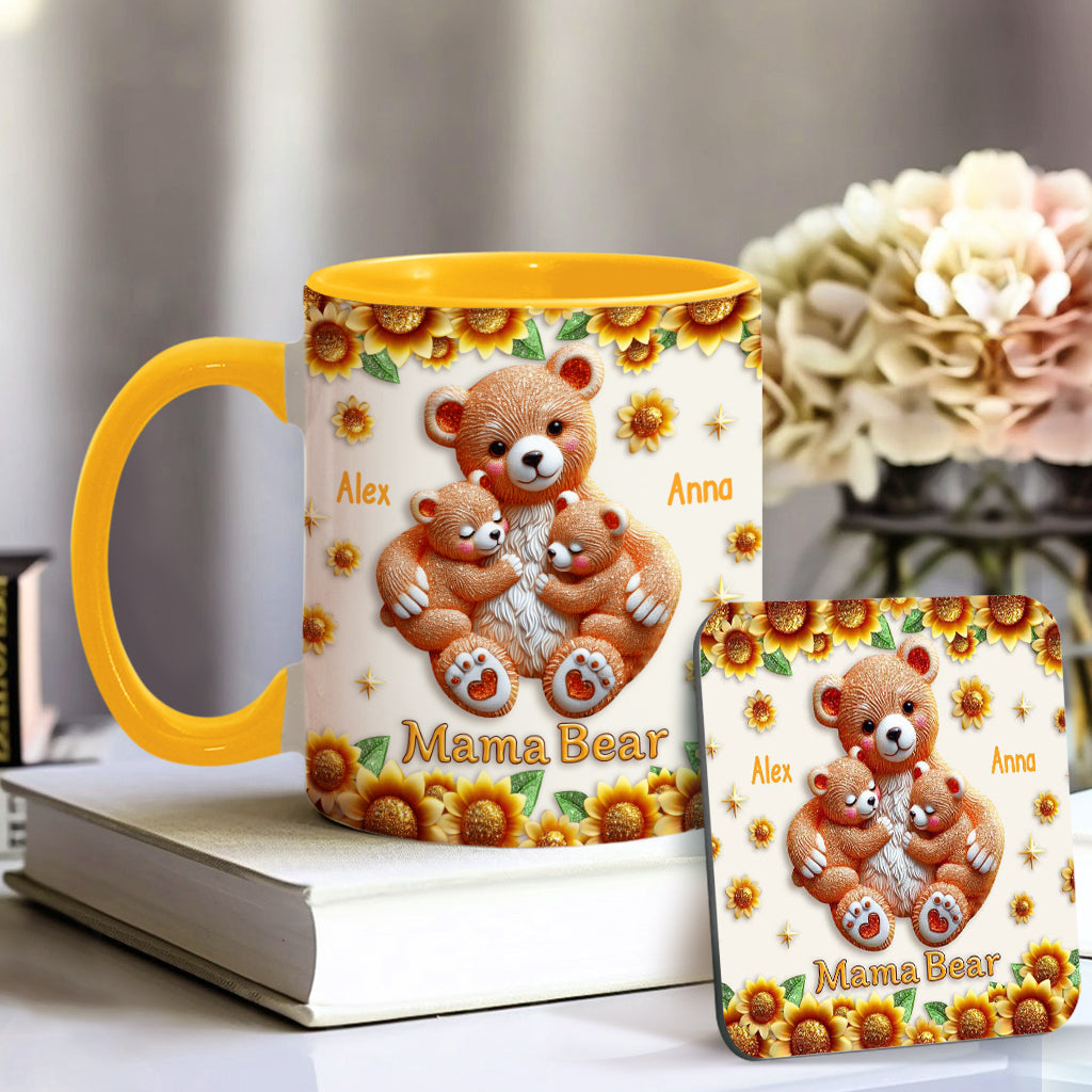 Mama Bear - Personalized Mother Accent Mug