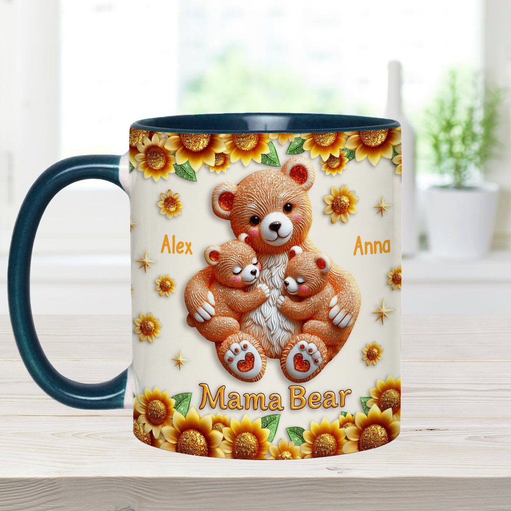 Mama Bear - Personalized Mother Accent Mug