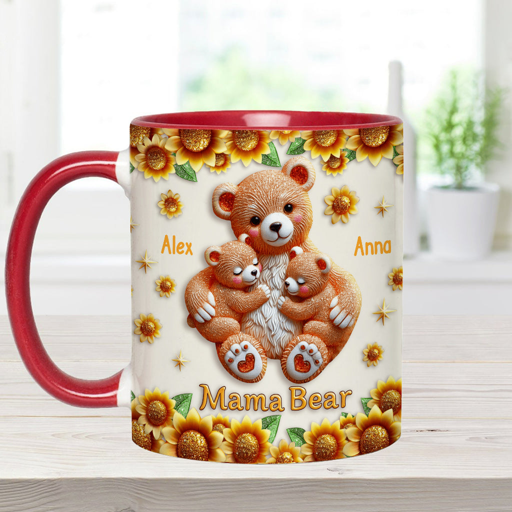 Mama Bear - Personalized Mother Accent Mug