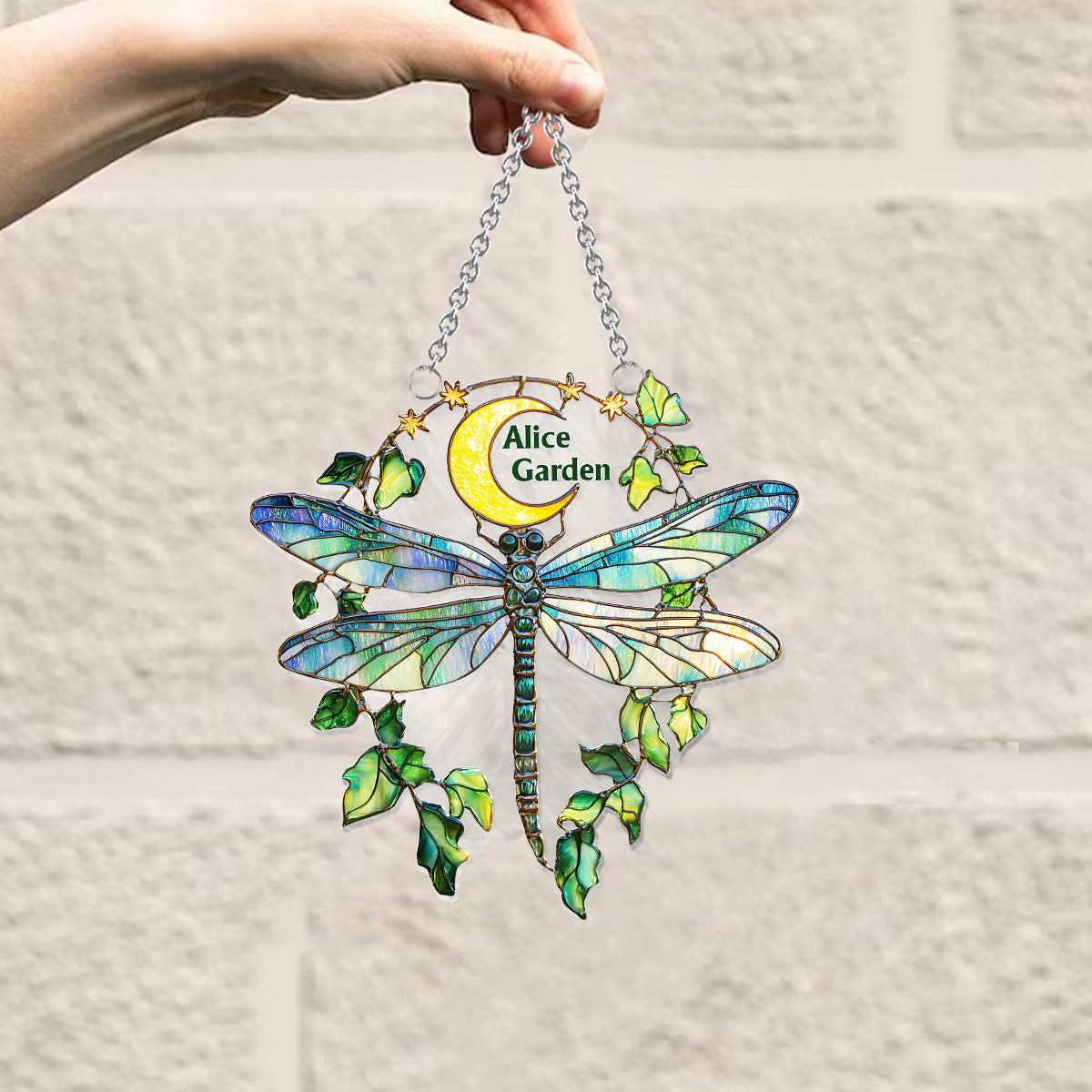 Gartenlibelle – Personalisierter Garten-Fensterhänger als Sonnenfänger