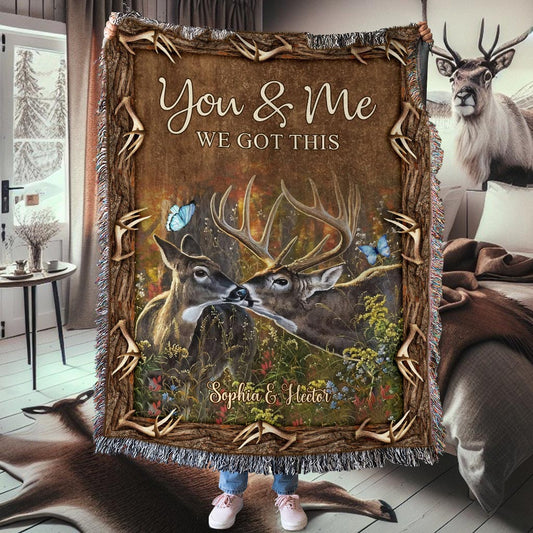 Jagdpaar – Du & Ich – Personalisierte Jagddecke