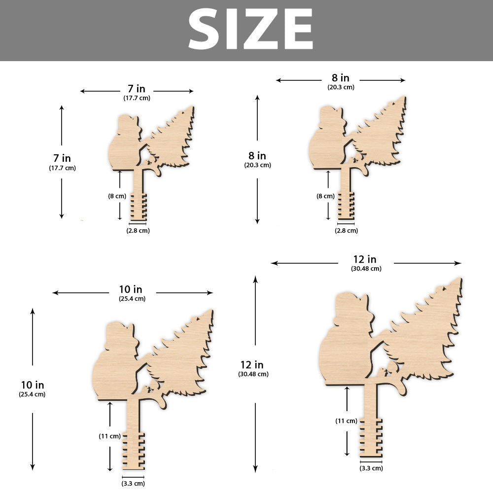Freche schwarze Katze – Personalisierte Baumspitze mit schwarzer Katze
