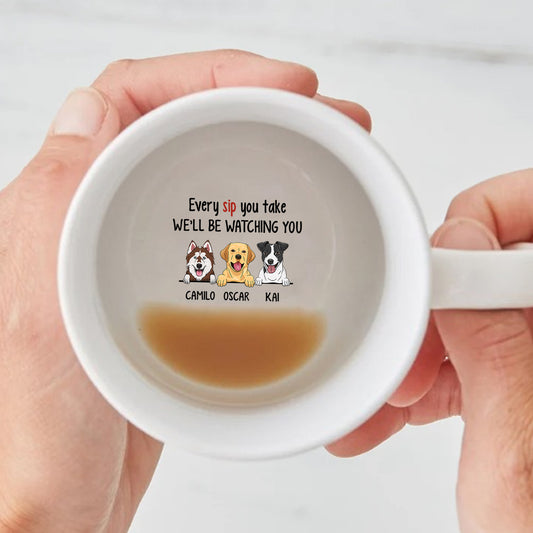 Jeder Snack, den du zubereitest – personalisierte Tasse mit versteckter Hundebotschaft
