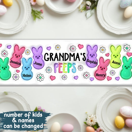Grandma's Peeps - Personalized Grandma Table Runner