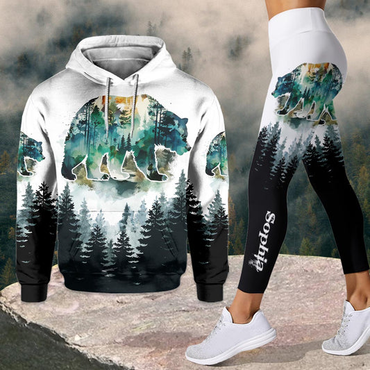Camping-Leben – Personalisierter Camping-Hoodie und Leggings
