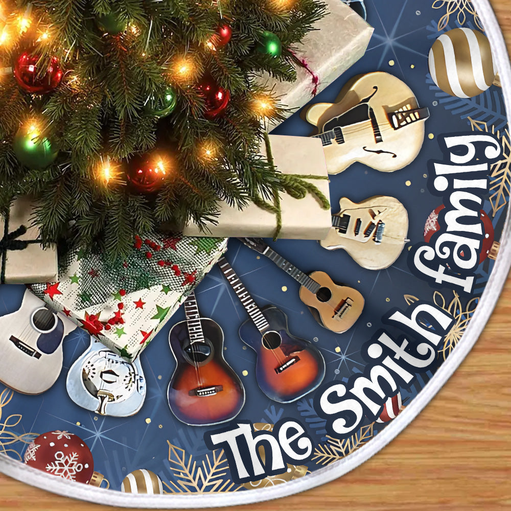 Frohe Weihnachten – Personalisierte Gitarren-Baumdecke