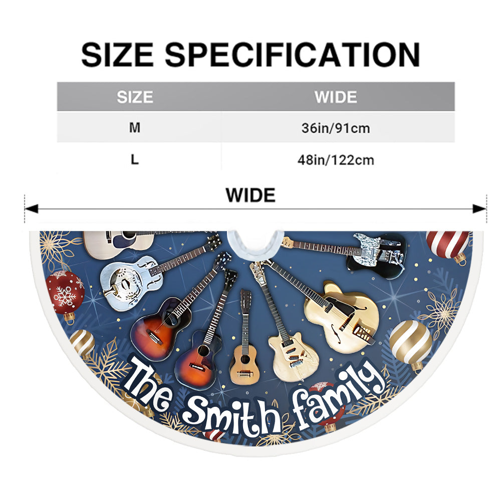 Frohe Weihnachten – Personalisierte Gitarren-Baumdecke