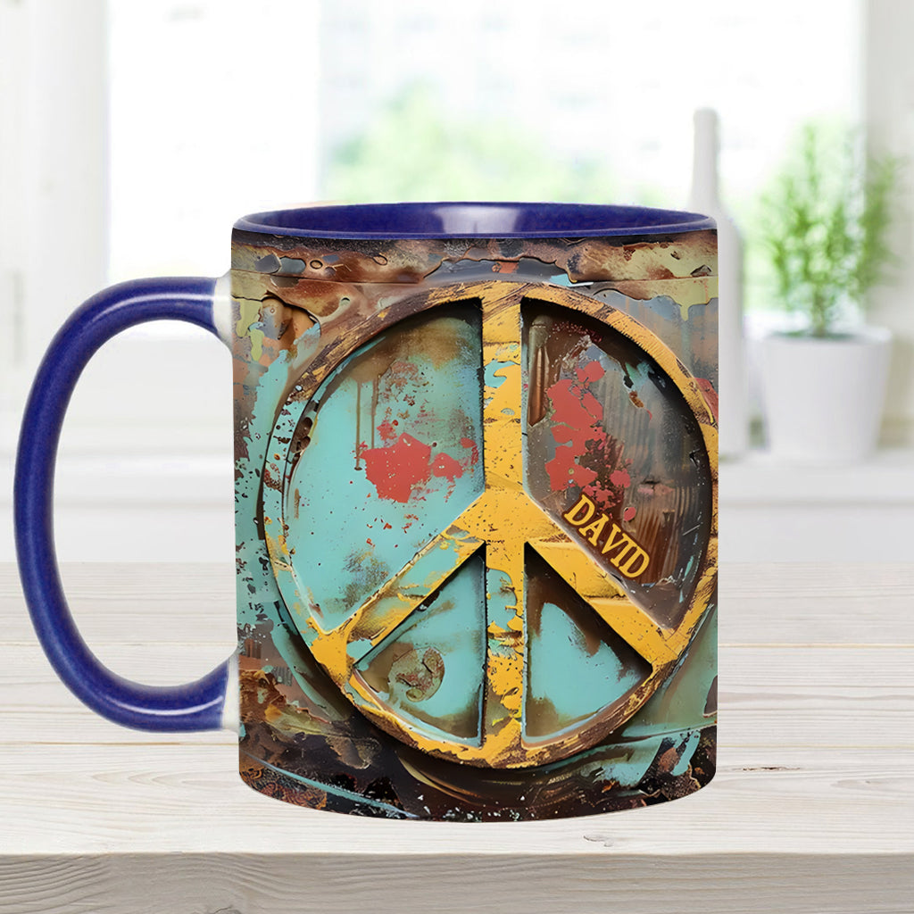 Hippie Soul – Personalisierte Tasse mit Hippie-Akzent