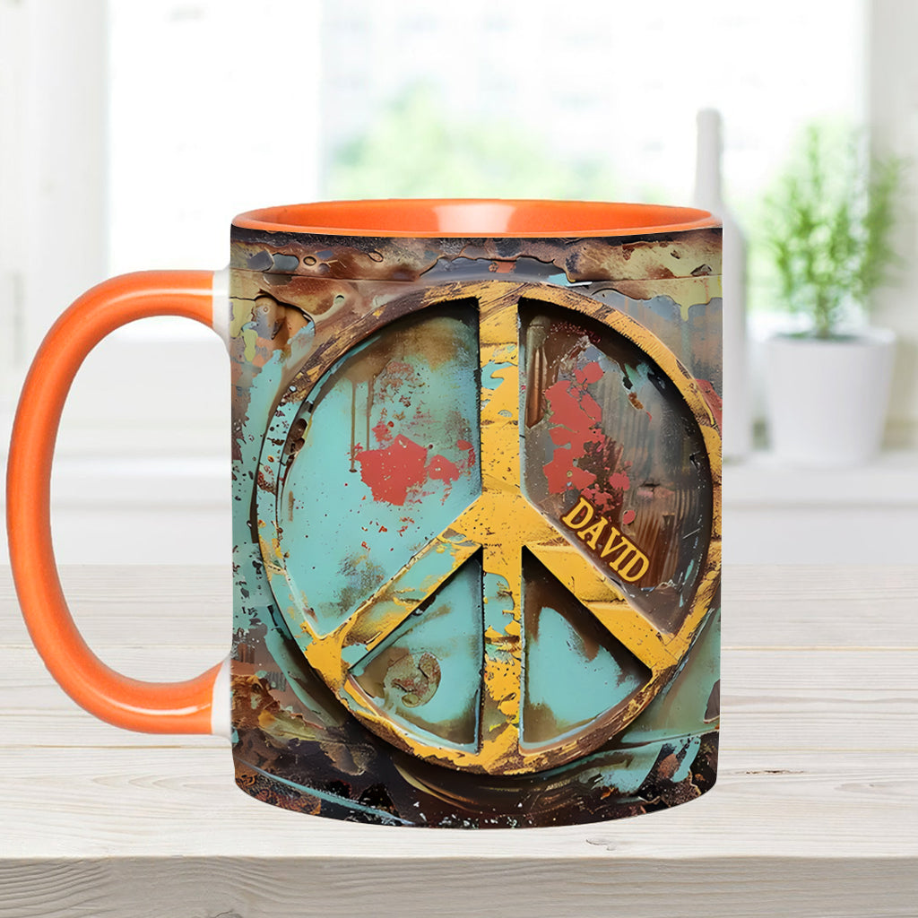 Hippie Soul – Personalisierte Tasse mit Hippie-Akzent