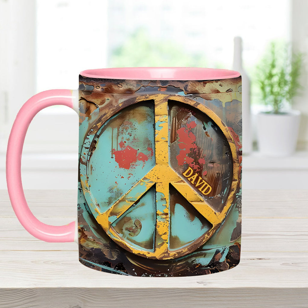 Hippie Soul – Personalisierte Tasse mit Hippie-Akzent