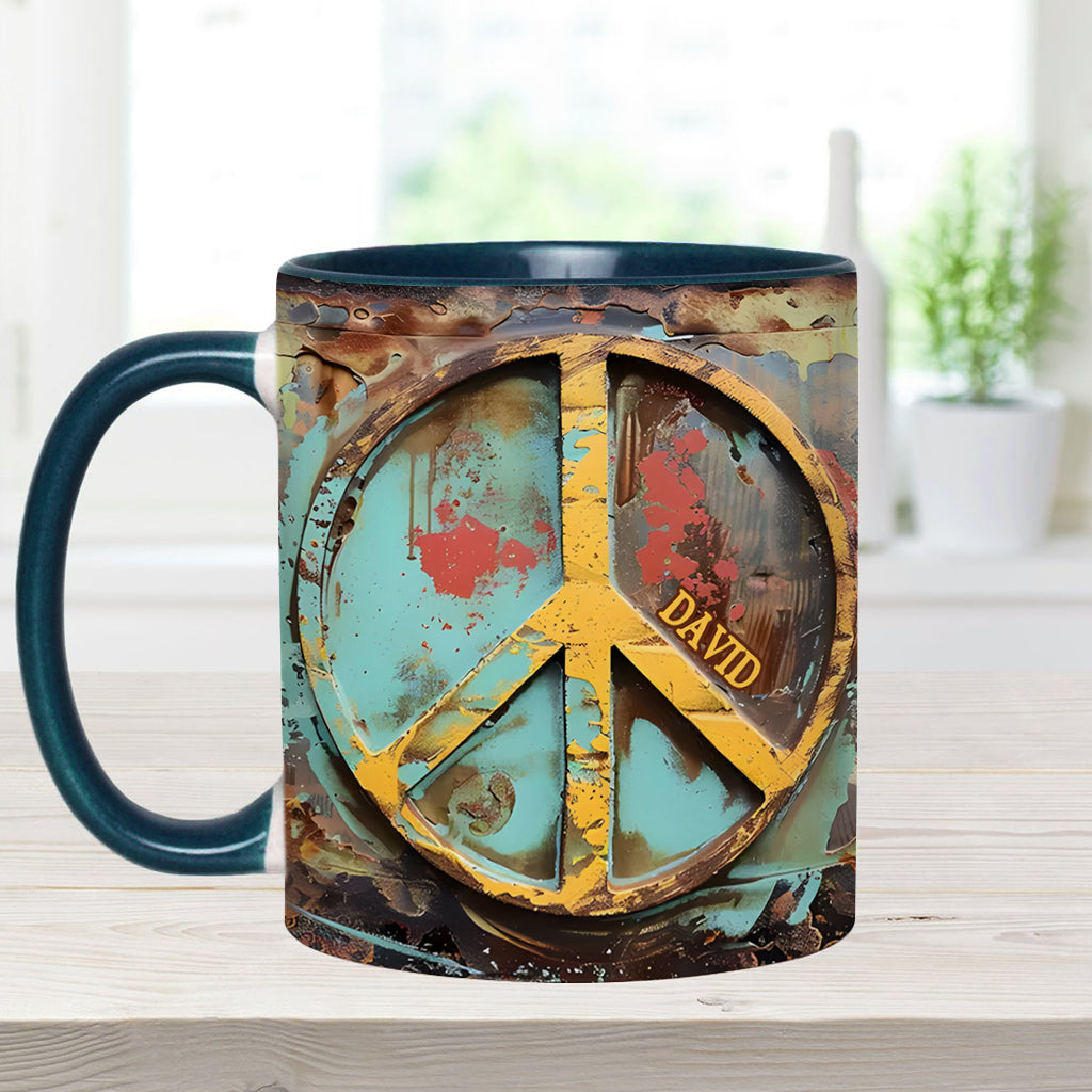Hippie Soul – Personalisierte Tasse mit Hippie-Akzent