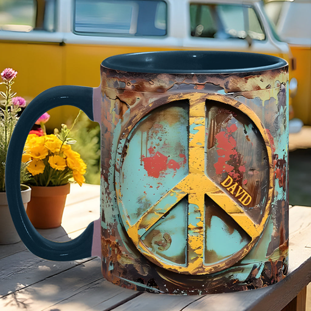 Hippie Soul – Personalisierte Tasse mit Hippie-Akzent