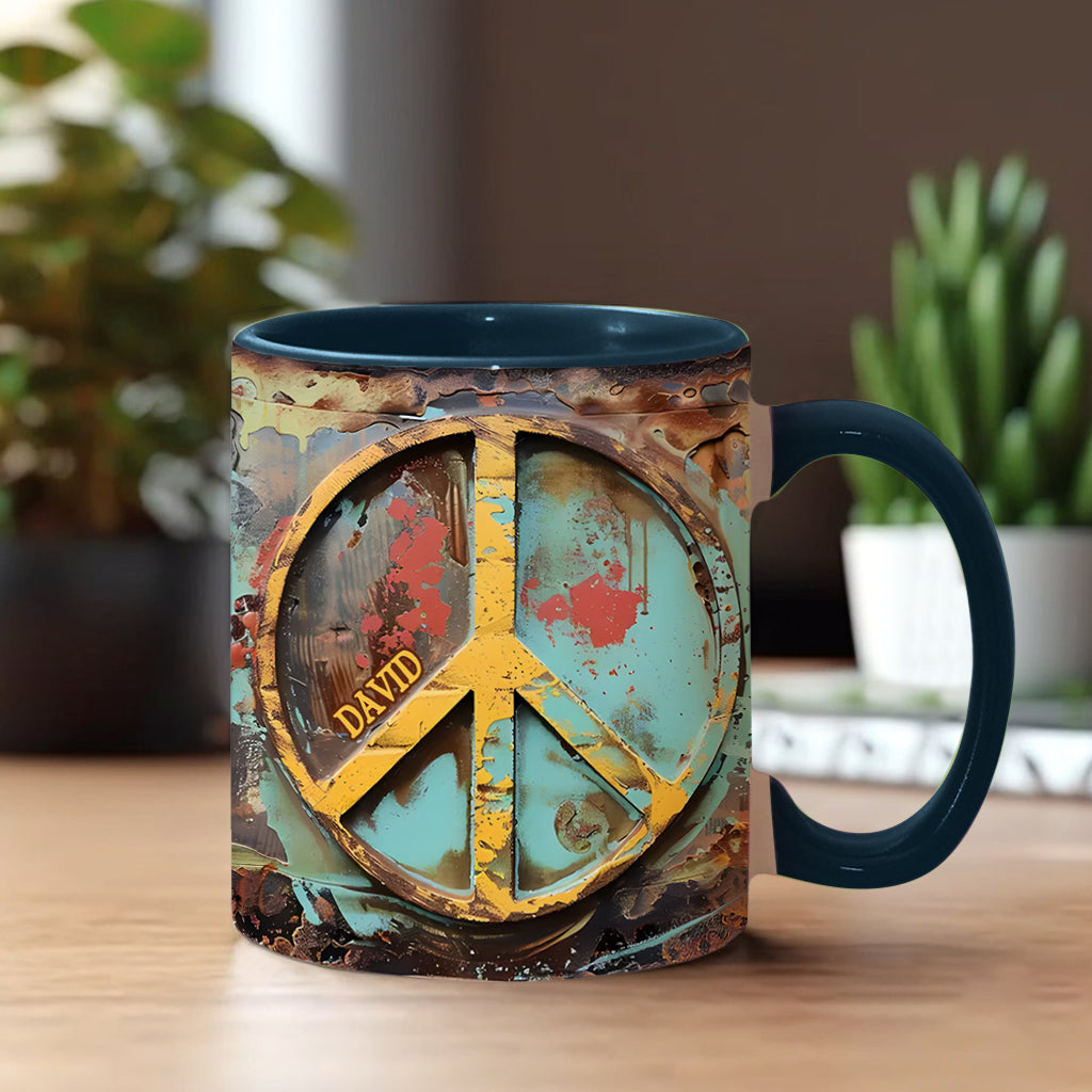 Hippie Soul – Personalisierte Tasse mit Hippie-Akzent