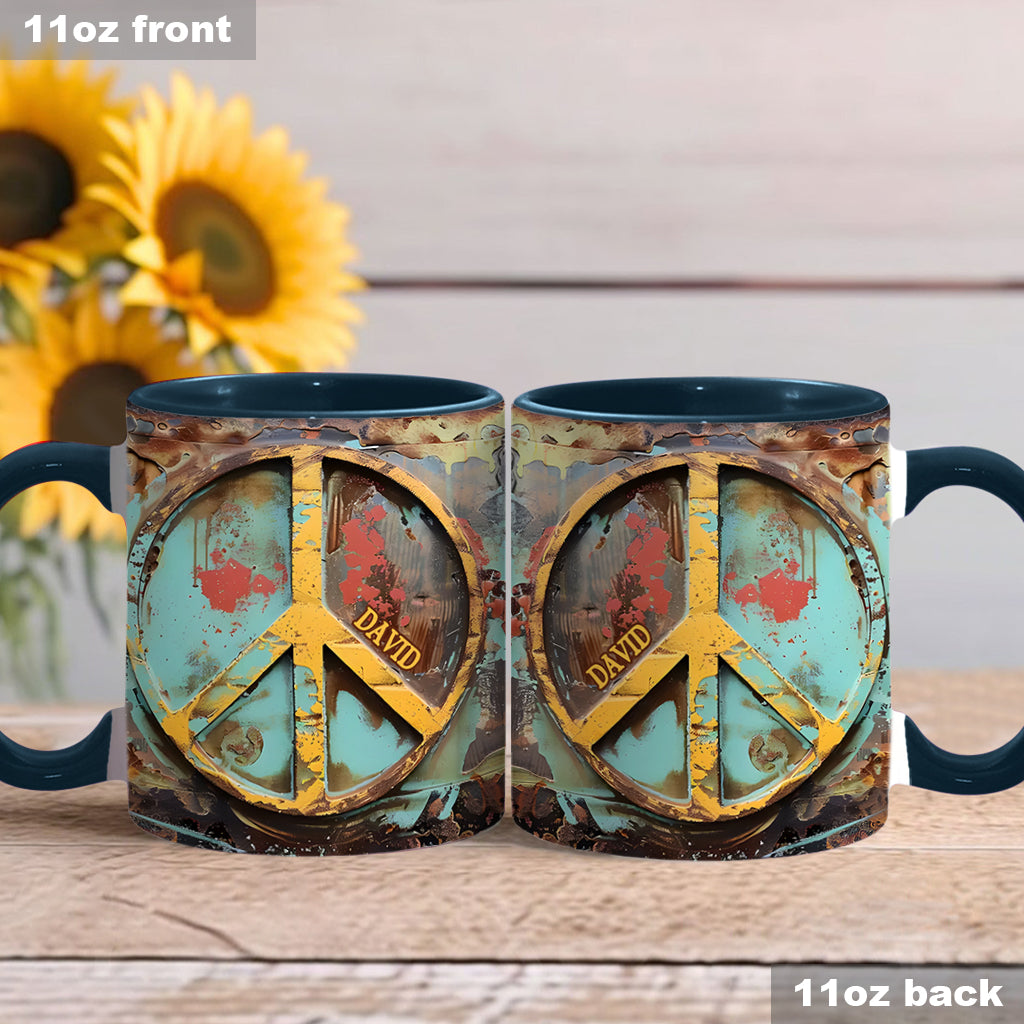 Hippie Soul – Personalisierte Tasse mit Hippie-Akzent