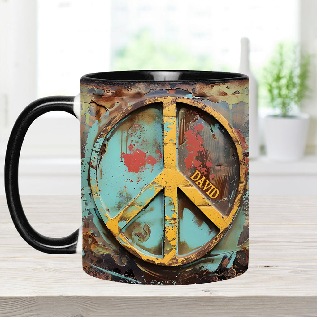 Hippie Soul – Personalisierte Tasse mit Hippie-Akzent