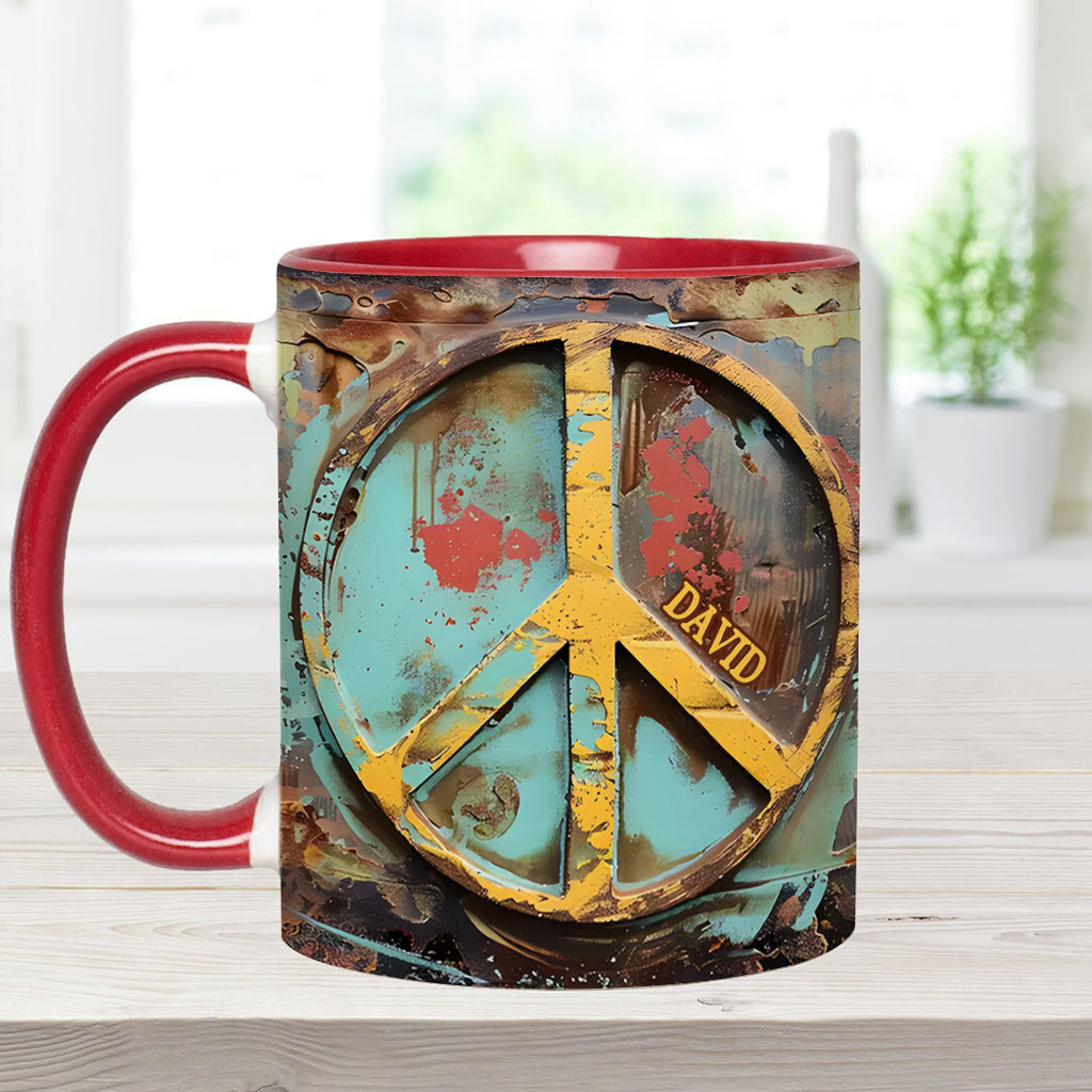 Hippie Soul – Personalisierte Tasse mit Hippie-Akzent