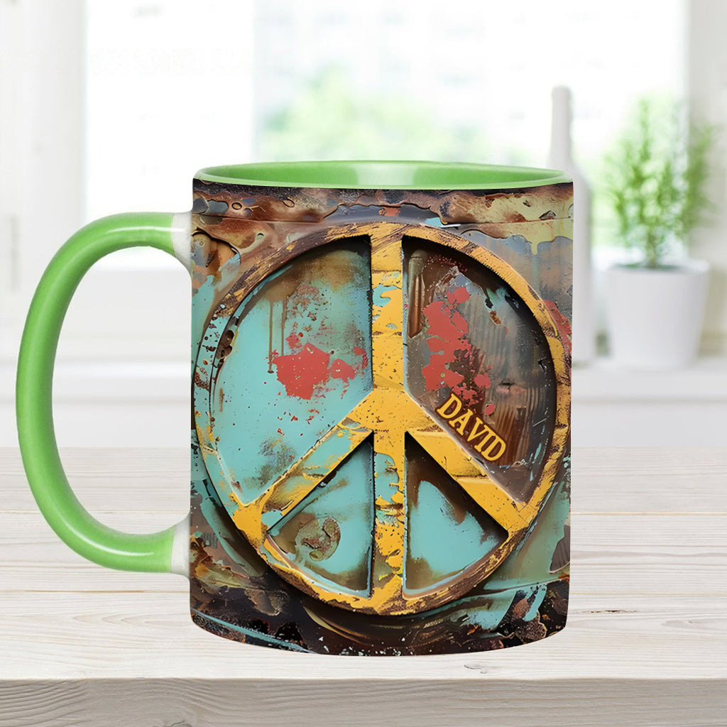 Hippie Soul – Personalisierte Tasse mit Hippie-Akzent