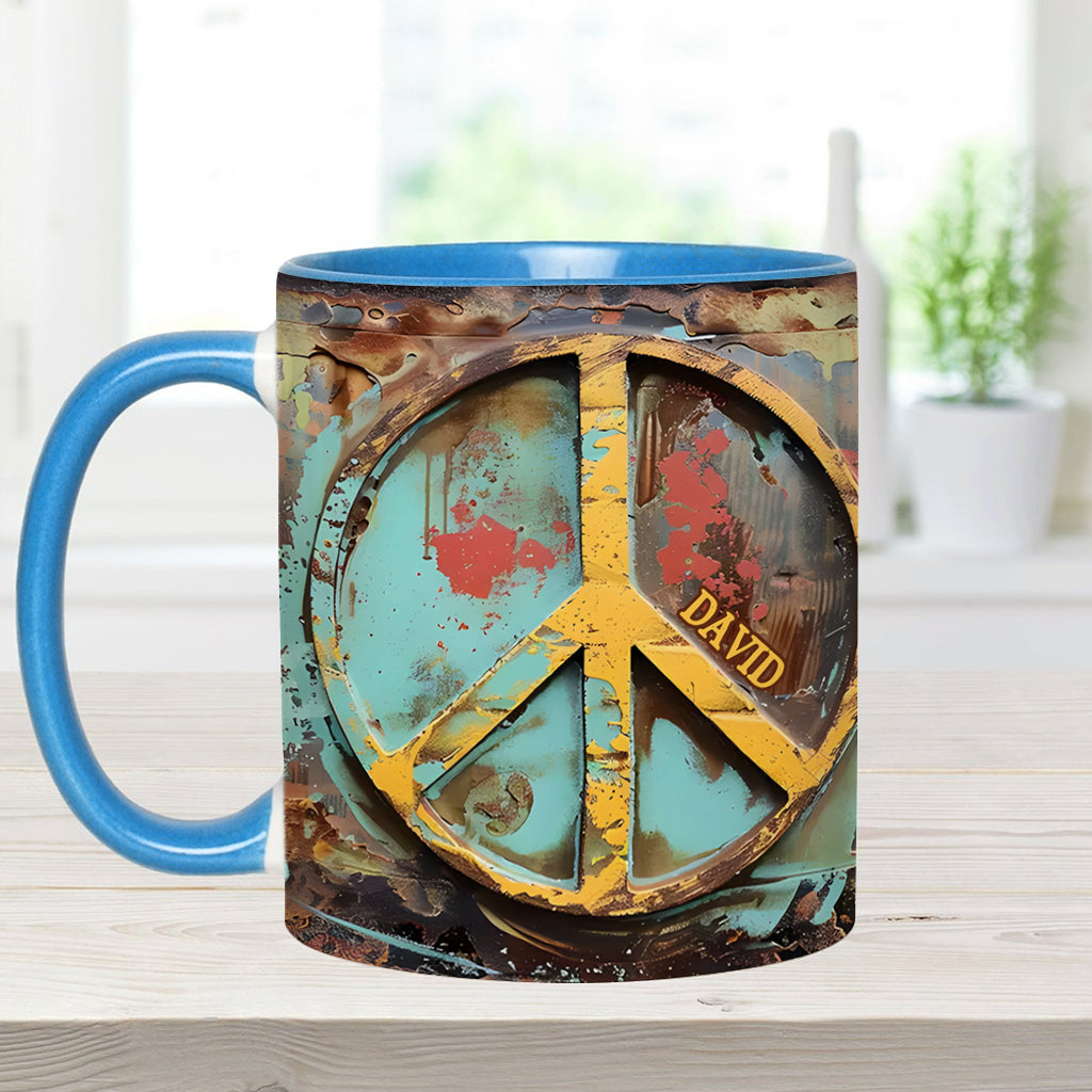 Hippie Soul – Personalisierte Tasse mit Hippie-Akzent