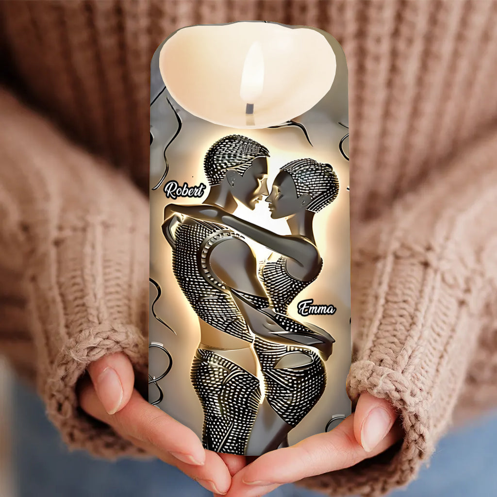 It's You & Me - Personalized African American Flameless Candle