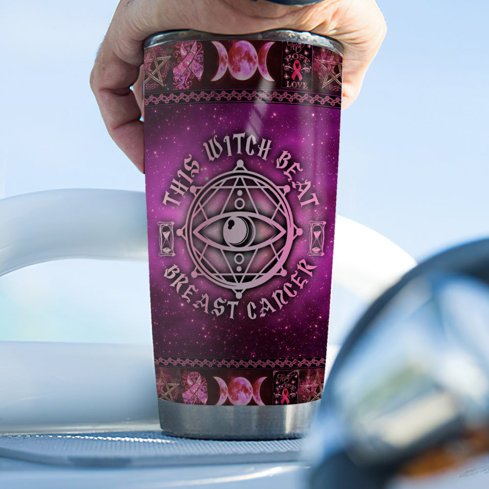 This Witch Beat - Breast Cancer Awareness Tumbler 0822