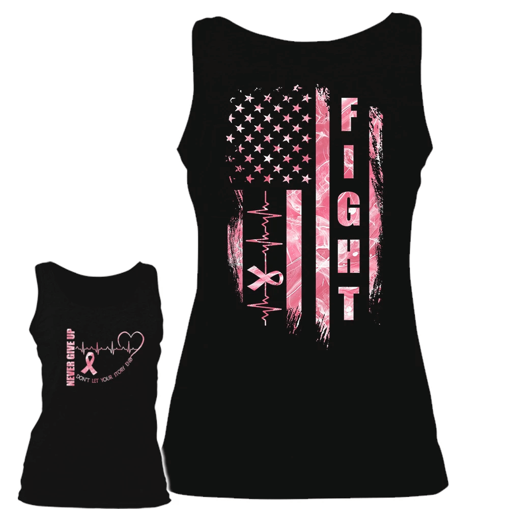 Niemals aufgeben – T-Shirt und Hoodie zur Sensibilisierung für Brustkrebs 0822