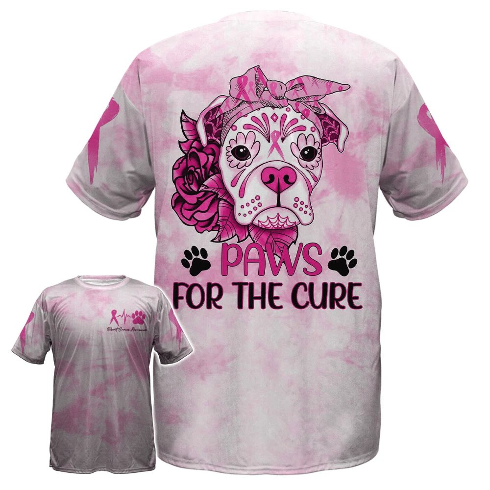 Paws For The Cure – T-Shirt und Hoodie zur Sensibilisierung für Brustkrebs 0822