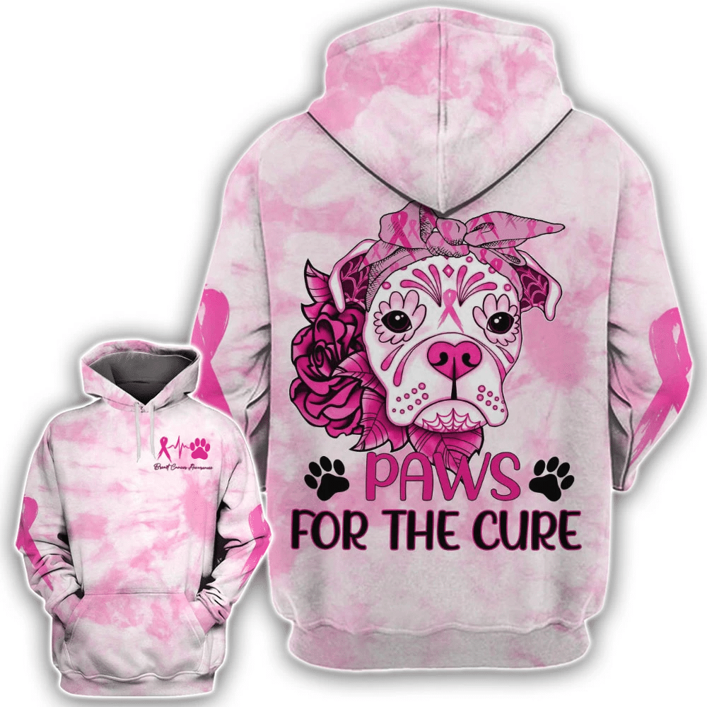 Paws For The Cure – T-Shirt und Hoodie zur Sensibilisierung für Brustkrebs 0822