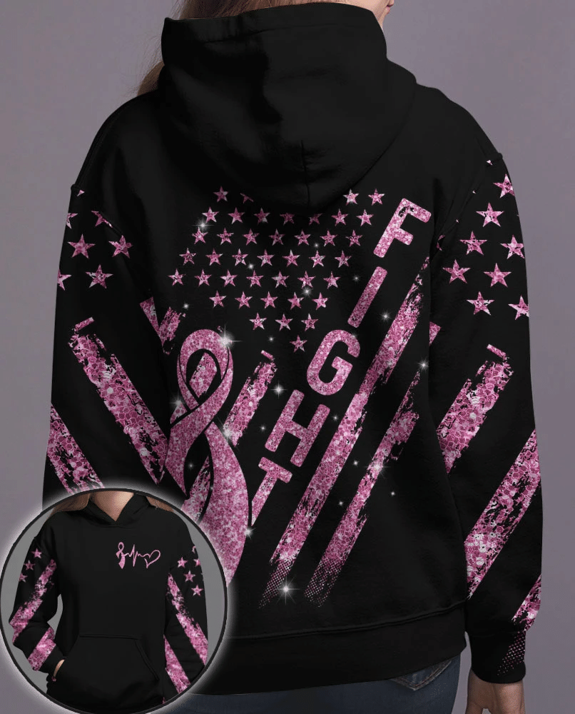 Fight Breast Cancer - Breast Cancer Awareness All Over T-shirt and Hoodie 0822