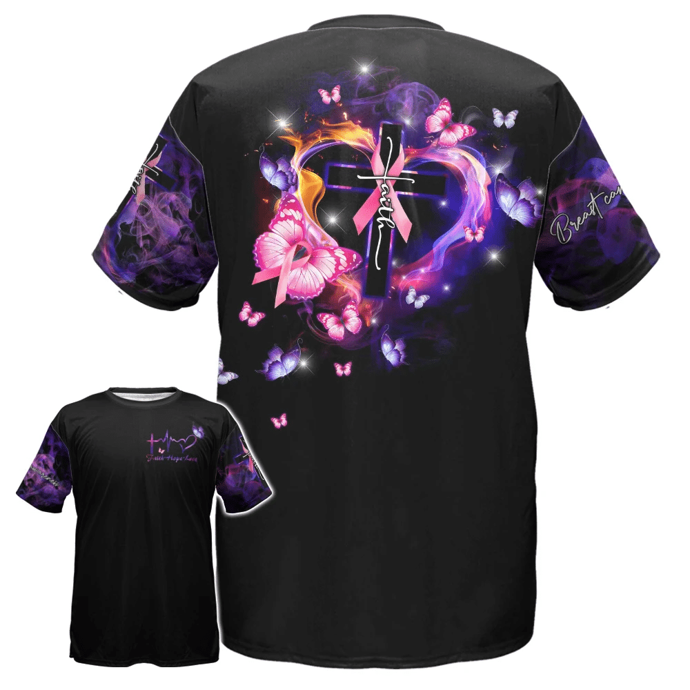Butterfly Faith – T-Shirt und Hoodie zur Sensibilisierung für Brustkrebs 0822