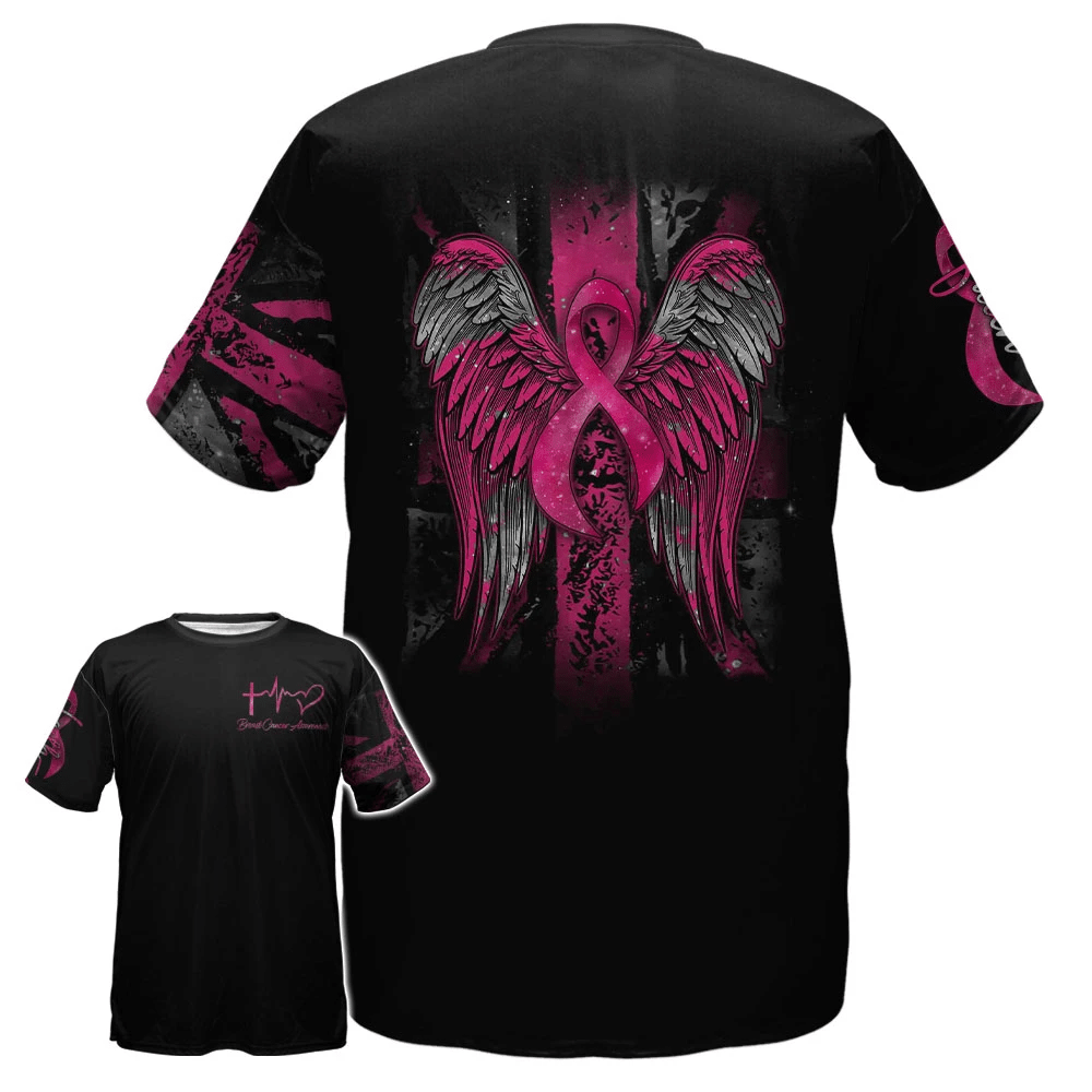 Breast Cancer Wing - Breast Cancer Awareness All Over T-shirt and Hoodie 0822