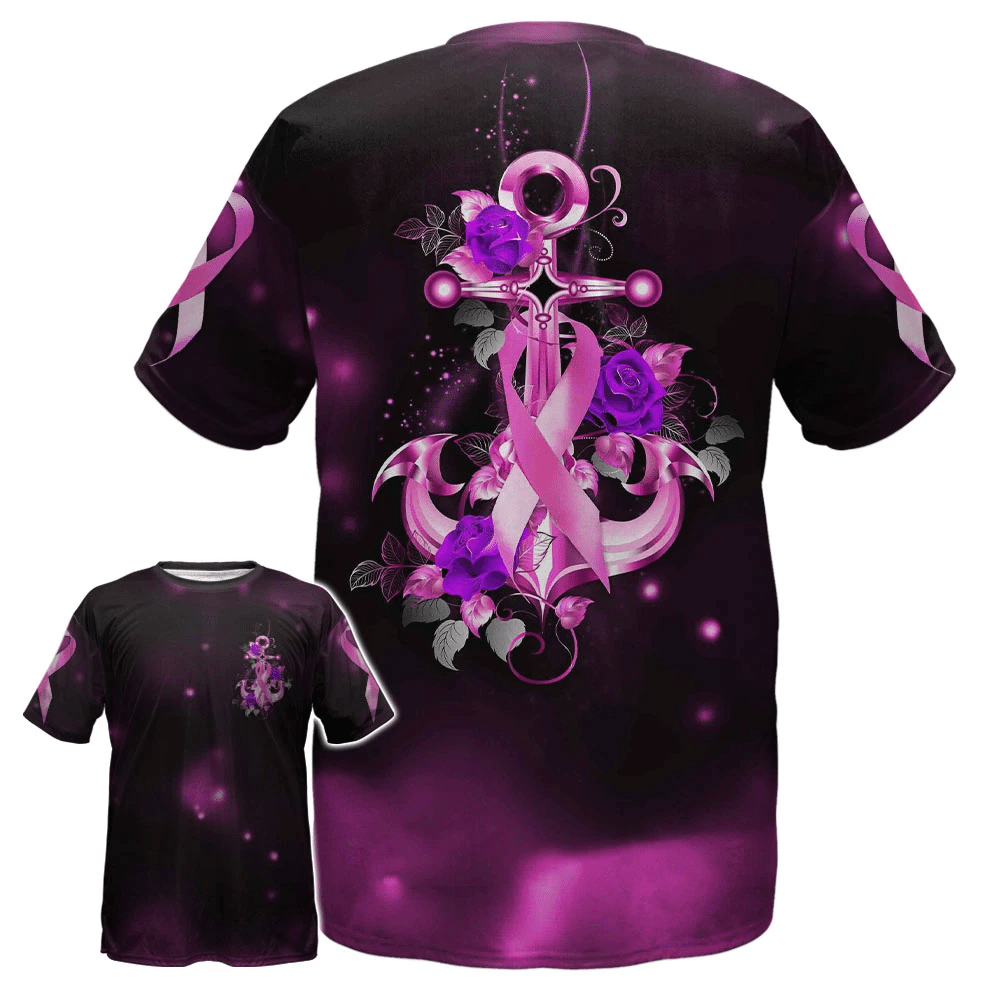 Anchor Butterfly - Breast Cancer Awareness All Over T-shirt and Hoodie 0822