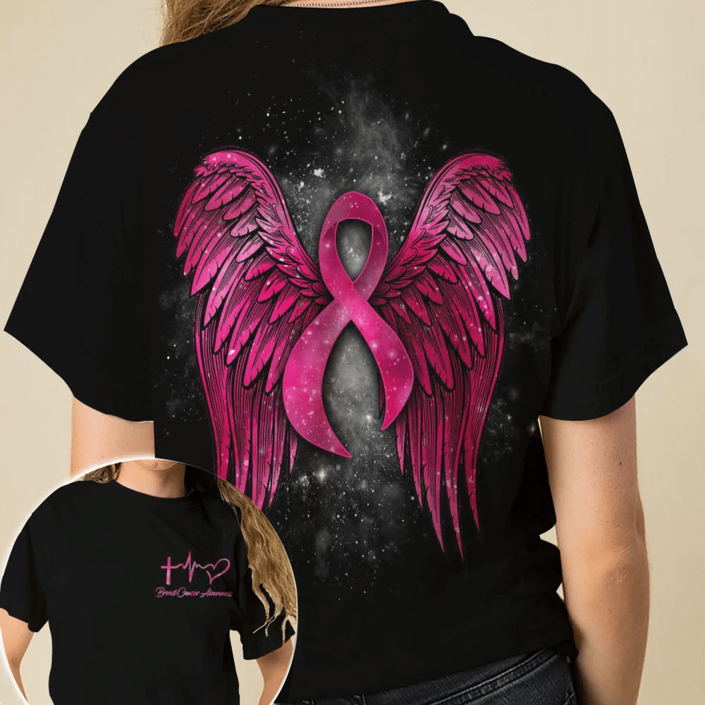 Faith - Breast Cancer Awareness All Over T-shirt and Hoodie 0822