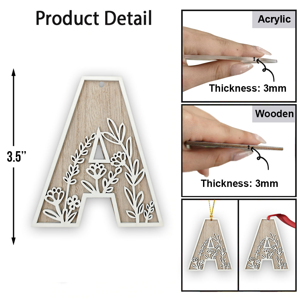 Wunderschöner Blumenbuchstabe – personalisierte Gartendekoration